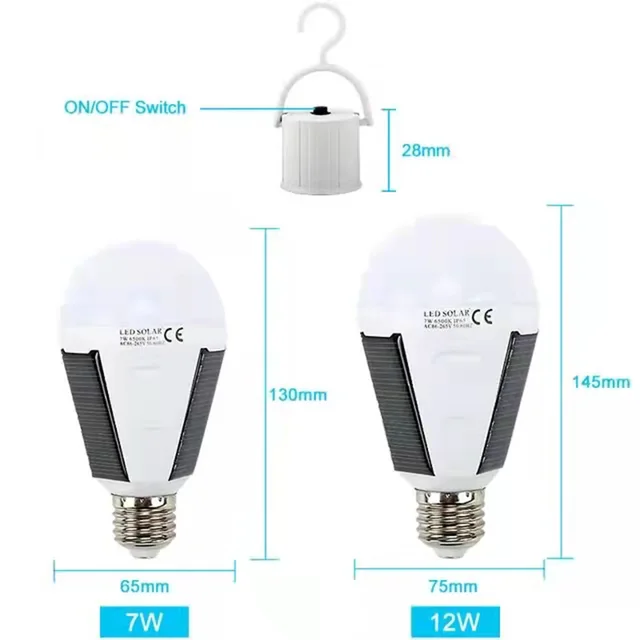 Rechargeable Solar LED Bulb Lamp 5