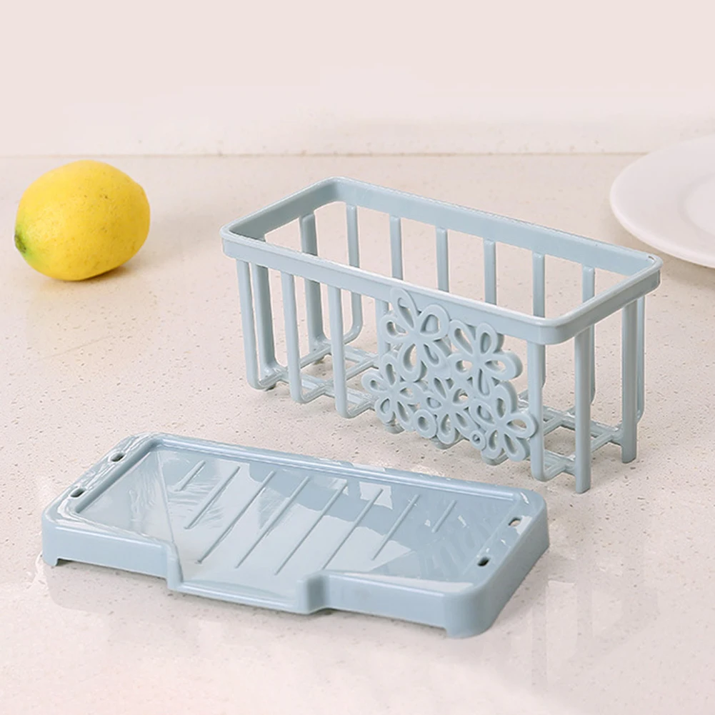 Kitchen Organizer Holder Container Bathroom Storage Accessory Kitchen Sink Brush Convenience Sponge Storage Basket Practical