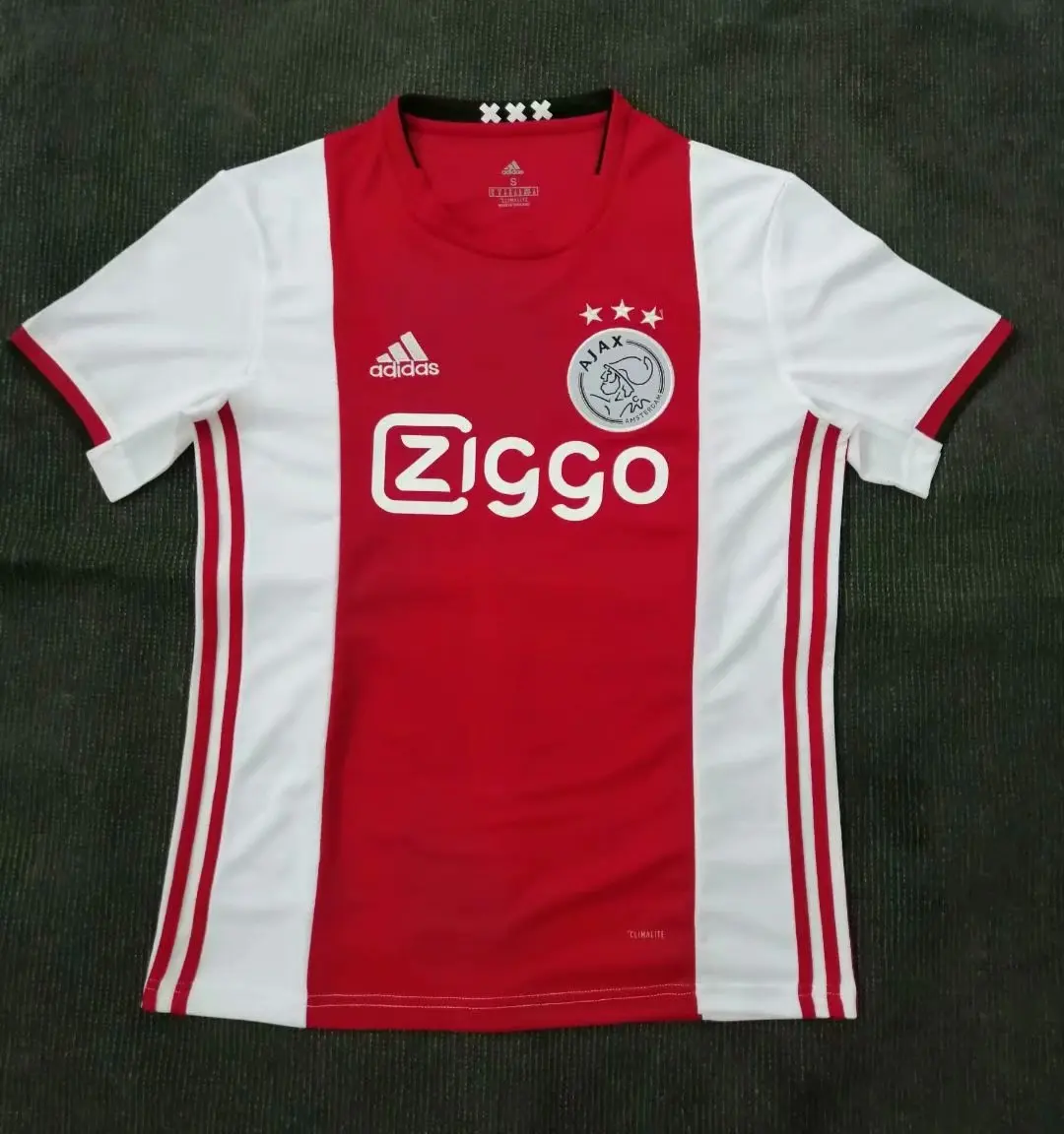 Футбольная Футболка для дома, футбольная рубашка DE JONG DE LIGT VAN DE BEEK NERES 19 20 TADIC ZIYECH, футбольные футболки
