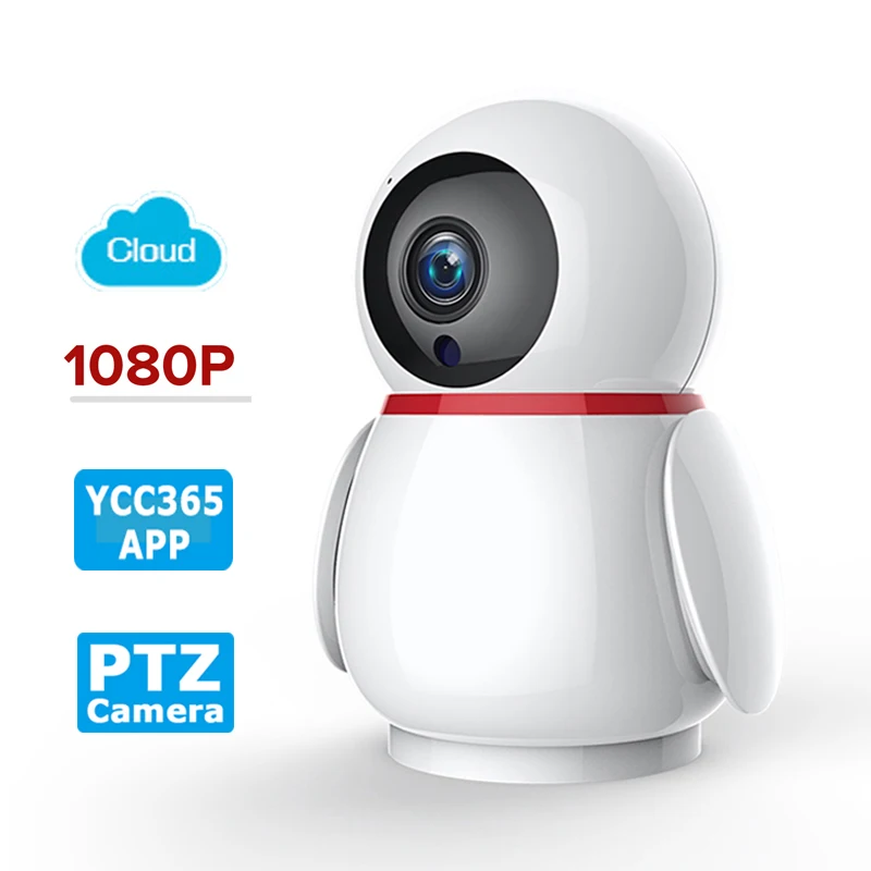 

YCC365 Penguin IP Camera WiFi Security Camera Wireless CCTV Camera 1080P Auto Tracking Home Surveillance Camera Baby Monitor
