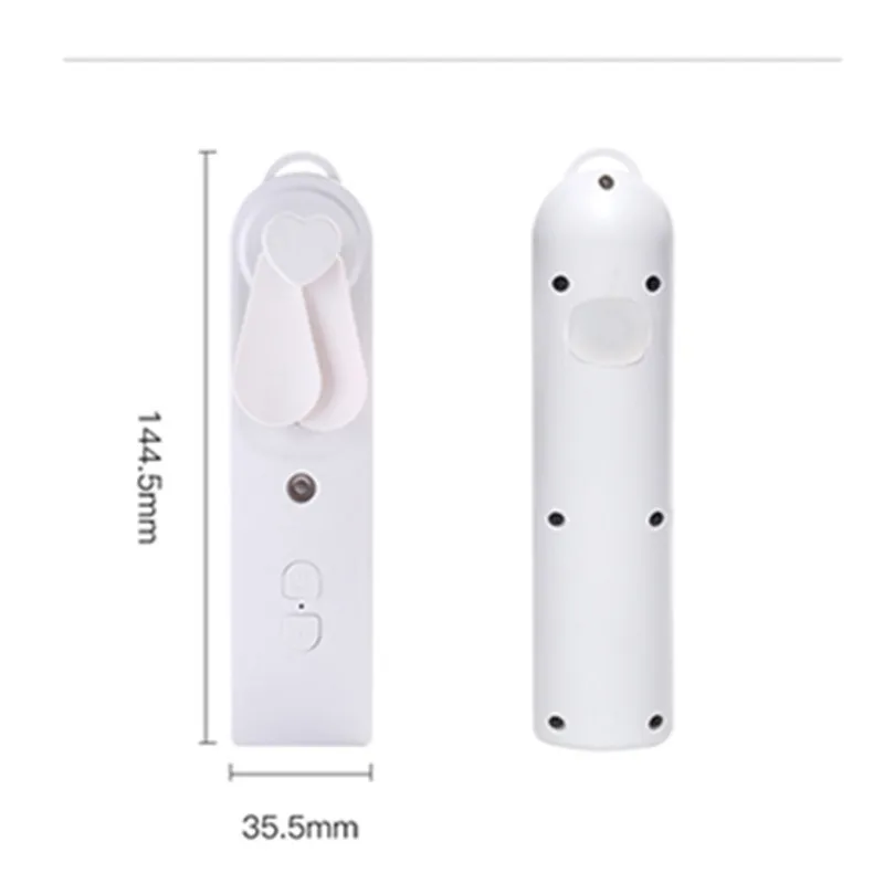 Mini Handheld Fan With Mister USB Nano Spary Diffuser Fold Air Humidifier Ventilador Portable 500Mah Battery Rechargeable Silent