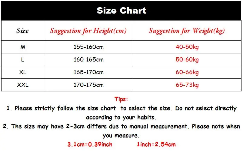 size  chart