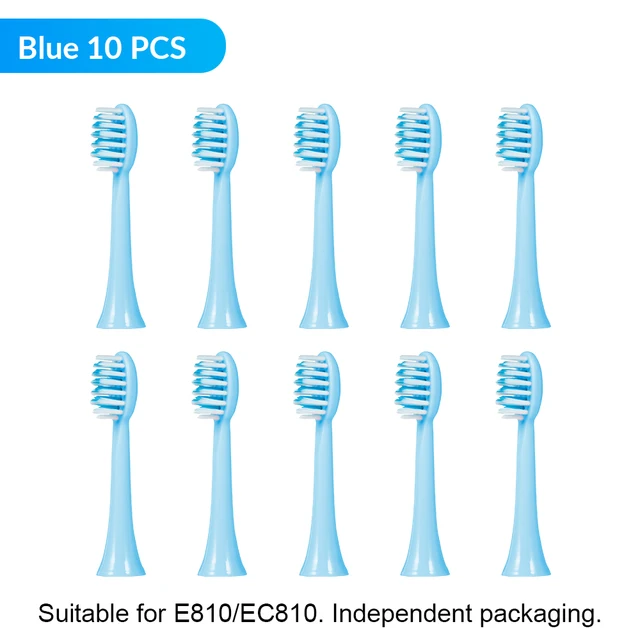 Ultrasonic Electric Toothbrush Wireless Charging for Adult IPX7 Waterproof Replacement Heads Whitening Teeth Timer Smart Brush BU 10 PCS