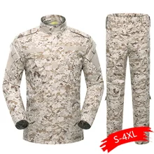 5 видов цветов для мужчин армейская Военная Униформа Тактический Костюм ACU спецназ рубашка пальто брюки комплект камуфляж Militar одежда для солдат