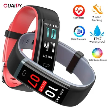

Double Color Sports Smart Watch Waterproof Bracelet Wristband Heart Rate Monitoring Bluetooth For Xiaomi Redmi 8 IOS Women Men