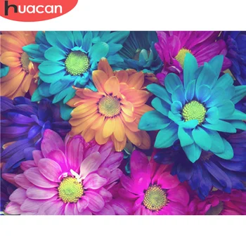 

HUACAN Full Diamond Painting Daisy Kit New Arrival 5D Diamond Embroidery Mosaic Flower Craft Kit Home Decoration
