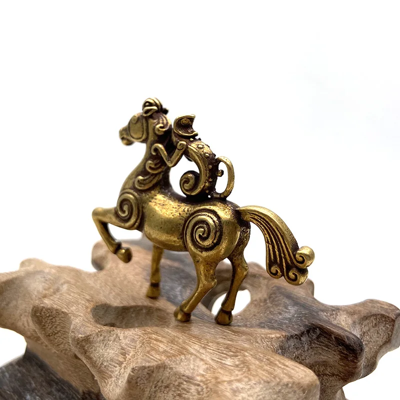 Copper Monkey Horse Statue (8)