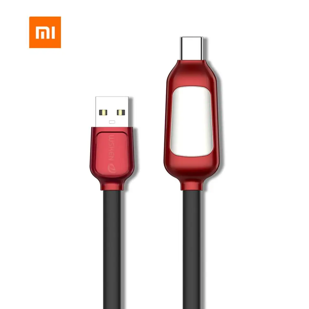Xiaomi Mijia USB type c кабель устройства Магнитный фонарь Быстрая зарядка кабель мобильного телефона с светодиодный светильник 2 м