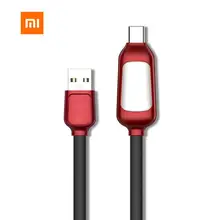 Xiaomi Mijia USB type c кабель устройства Магнитный фонарь Быстрая зарядка кабель мобильного телефона с светодиодный светильник 2 м