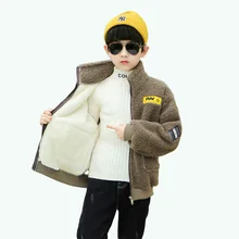 Autumn Winter New Children's Woolen Coat Kids Warm Windbreaker Thick Fashion Boys Wool Jacket Medium Long Section Baby Clothing