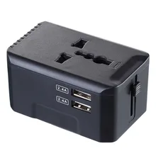 Dual 2.4A USB универсальный адаптер для путешествий по всему миру, настенное зарядное устройство, штепсельная вилка переменного тока для США, Великобритании, ЕС, Австралии, телефона более 150 стран