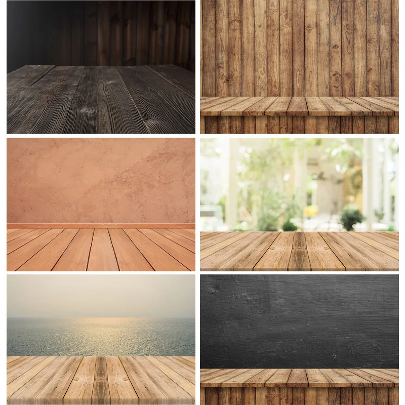 

SHENGYONGBAO Vinyl Retro Texture Photo Backdrops Scenery Wooden Floor Plank Photography Background for Photo Studio 20103FMB-05