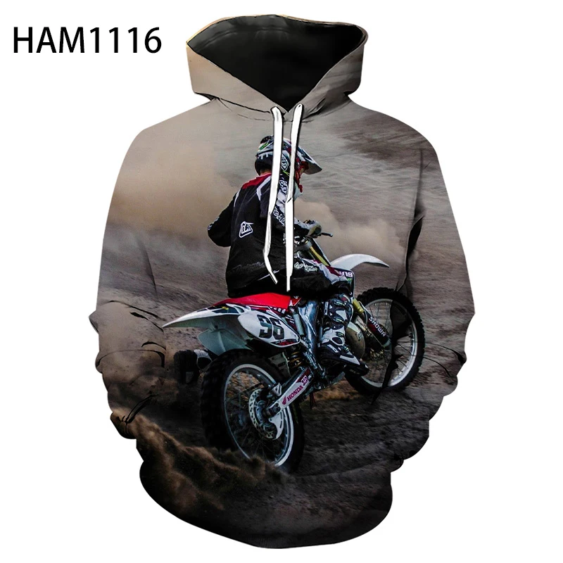 Motorcycle Riding Earth 3D Printing Hoodie Men's Women's Children's Comfortable Leisure Hot Pullover Long Sleeve | Мужская