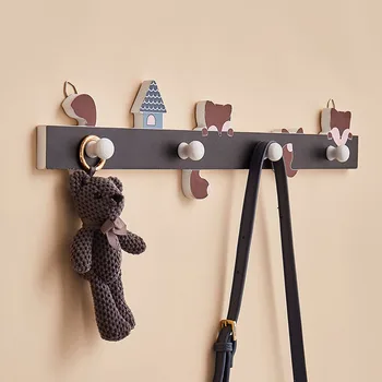 

Home Decoration Cartoon Aniaml Hooks Wall Decoration Hanger Cloth Hooks Space Saving Key Holder Fousehold Furnishings Artware