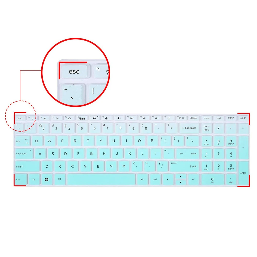 Clear Tpu Keyboard Protector For HP Spectre x360 2-in-1 15.6/" 15-CH011DX