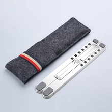 Складной портативный ноутбук стенд Угол обзора/регулируемый по высоте алюминий сплав Кронштейн Поддержка 10-17 дюймов ноутбук