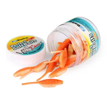 

Mini soft rig worm wobbler bait 0.85g 40mm Shrimp garlic smell Ocean Rock fishing Lure bass soft perch bait Leurre Jerk bait