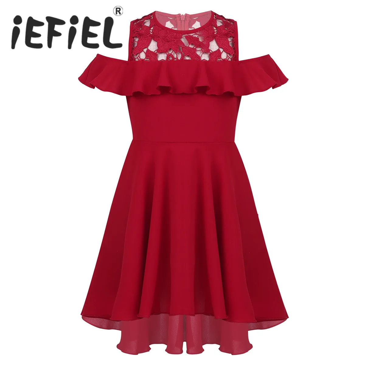 Детское кружевное платье с оборками и цветочным узором для девочек; платье с цветочным узором для девочек; праздничное платье принцессы; Вечерние платья подружки невесты на свадьбу