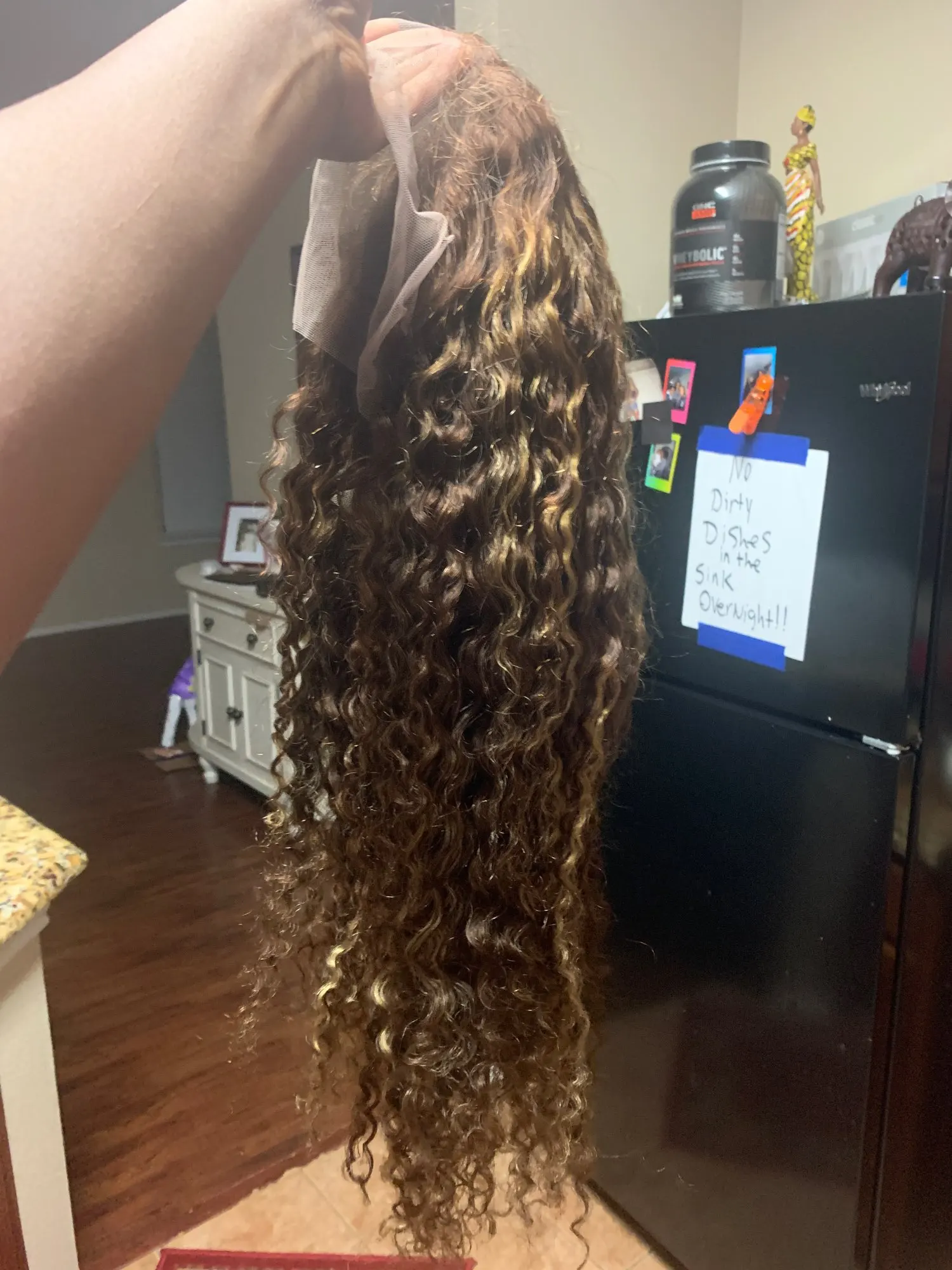 Glueless Highlight Color P4/30 Deep Wave lace front Wig Pre Plucked Wi