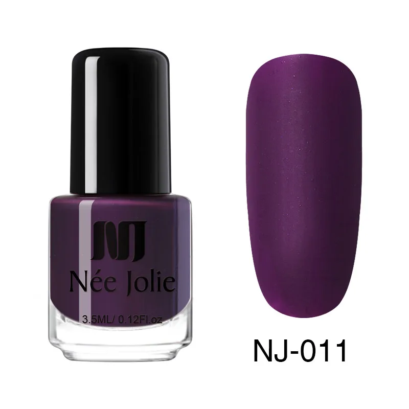 3.5ml Matte 11 Лак для ногтей NEE JOLIE, кофейный, серый, красный, серия Nail Varnich, чистый цвет, лак для ногтей, лак, украшение, 3,5 мл - Цвет: 3.5ml Matte 11