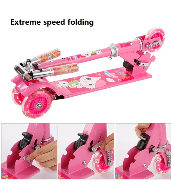 Ride On Cars Adjustable Kick Scooter For Kid Car To Drive Foldable 3 Wheels Outdoor Sport Toys Bicycle Big Car For Kids Children 2