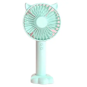 

N10 small fan usb charging handheld desktop fan portable Cartoon Diversified colors Three gears air volume regulation