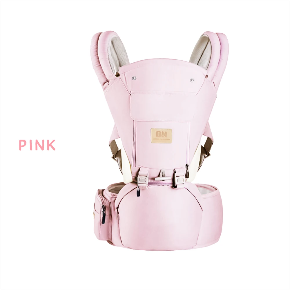 pink Детский костюм на лямках, фронтальная кенгуру Слинги для младенцев Младенец Малыш Рюкзаки-переноски ремни для ребенка для путешествий на возраст от 0 до 18 месяцев - Цвет: pink