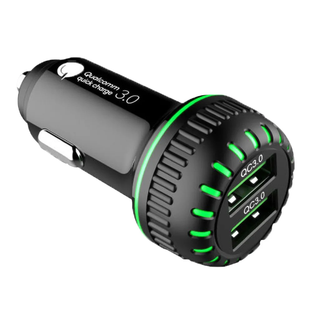 Аксессуары двойной USB многофункциональный мини автомобильное зарядное устройство ПК воспламенитель стабильный ток светодиодный дисплей 36 Вт Быстрая автомобильная Беспроводная