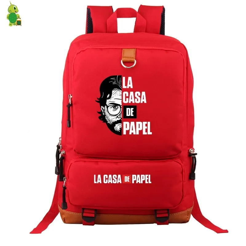 Mochila La Casa De Papel рюкзаки женские рюкзаки школьные сумки для подростков девочек мальчиков и мужчин рюкзак для ноутбука дорожные сумки на плечо