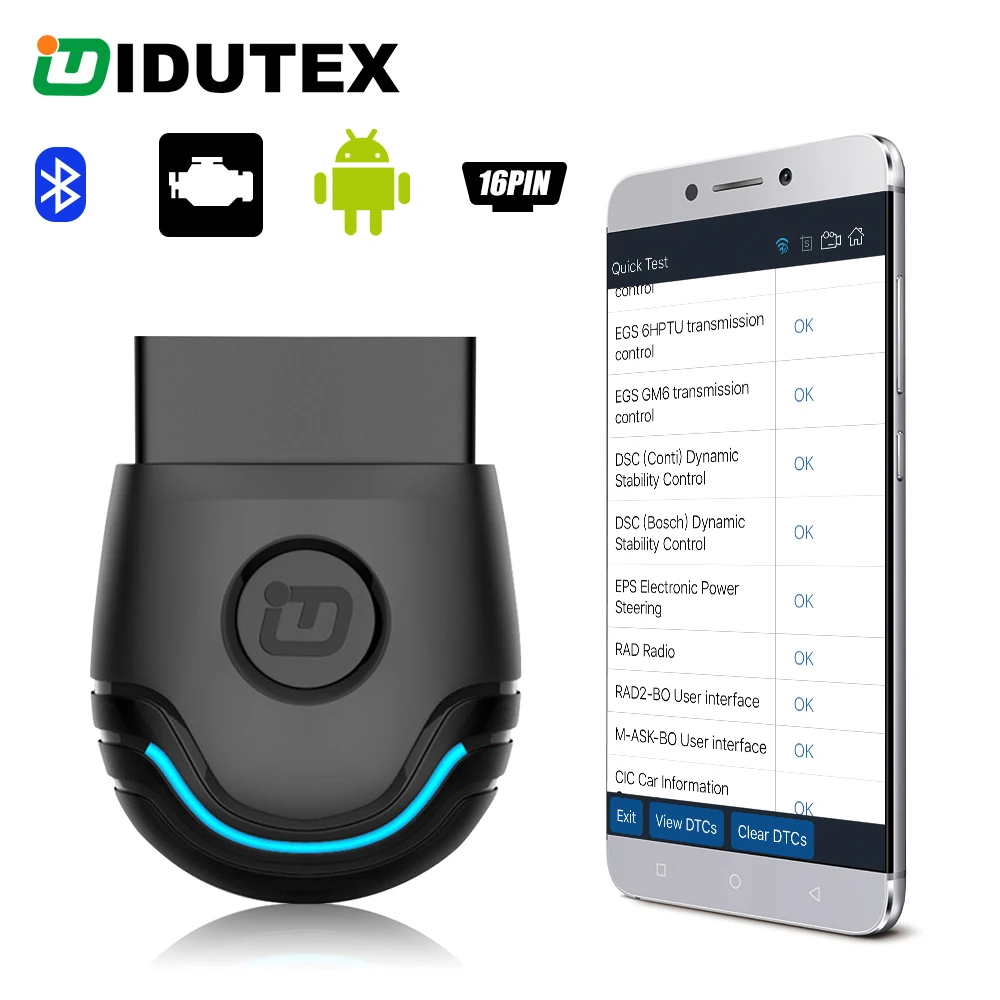 Сканер Vpecker PU-600 ODB2 диагностический инструмент с полной системой Bluetooth/Wi-Fi чтение
