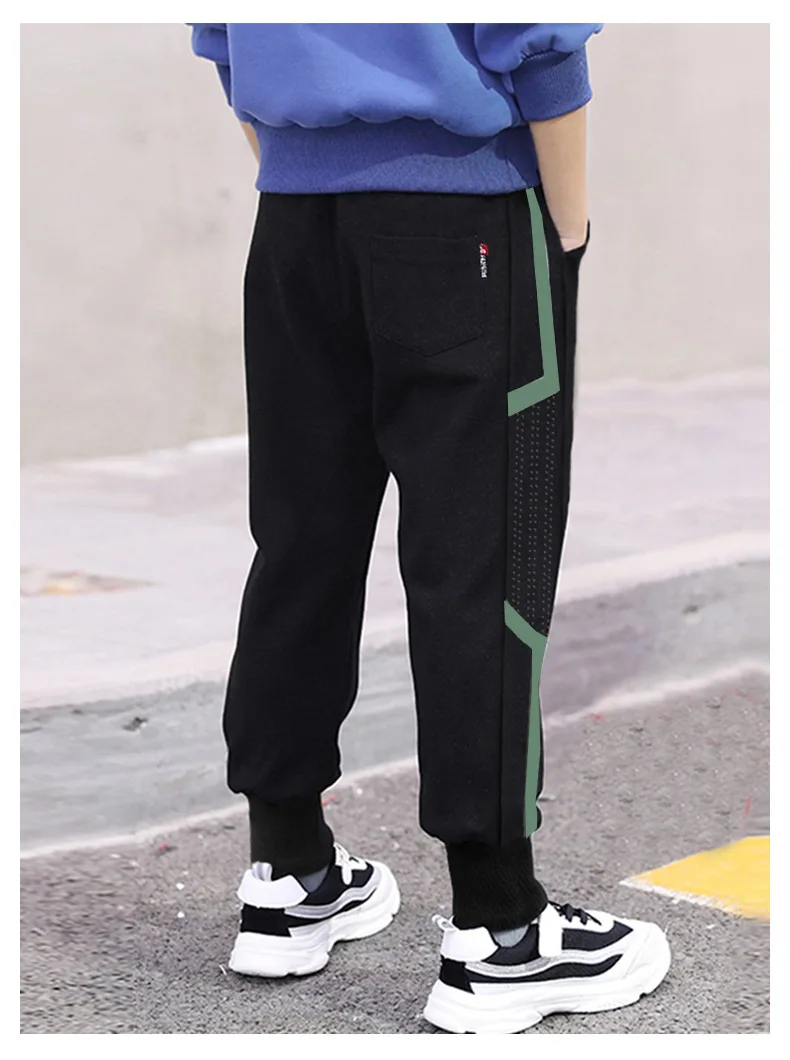 Комплекты для мальчиков брюки для маленьких мальчиков брюки с начесом и толстый на гусеничном ходу Barra Для мужчин большие детские штаны, нижнее белье, для мальчиков Спортивные штаны