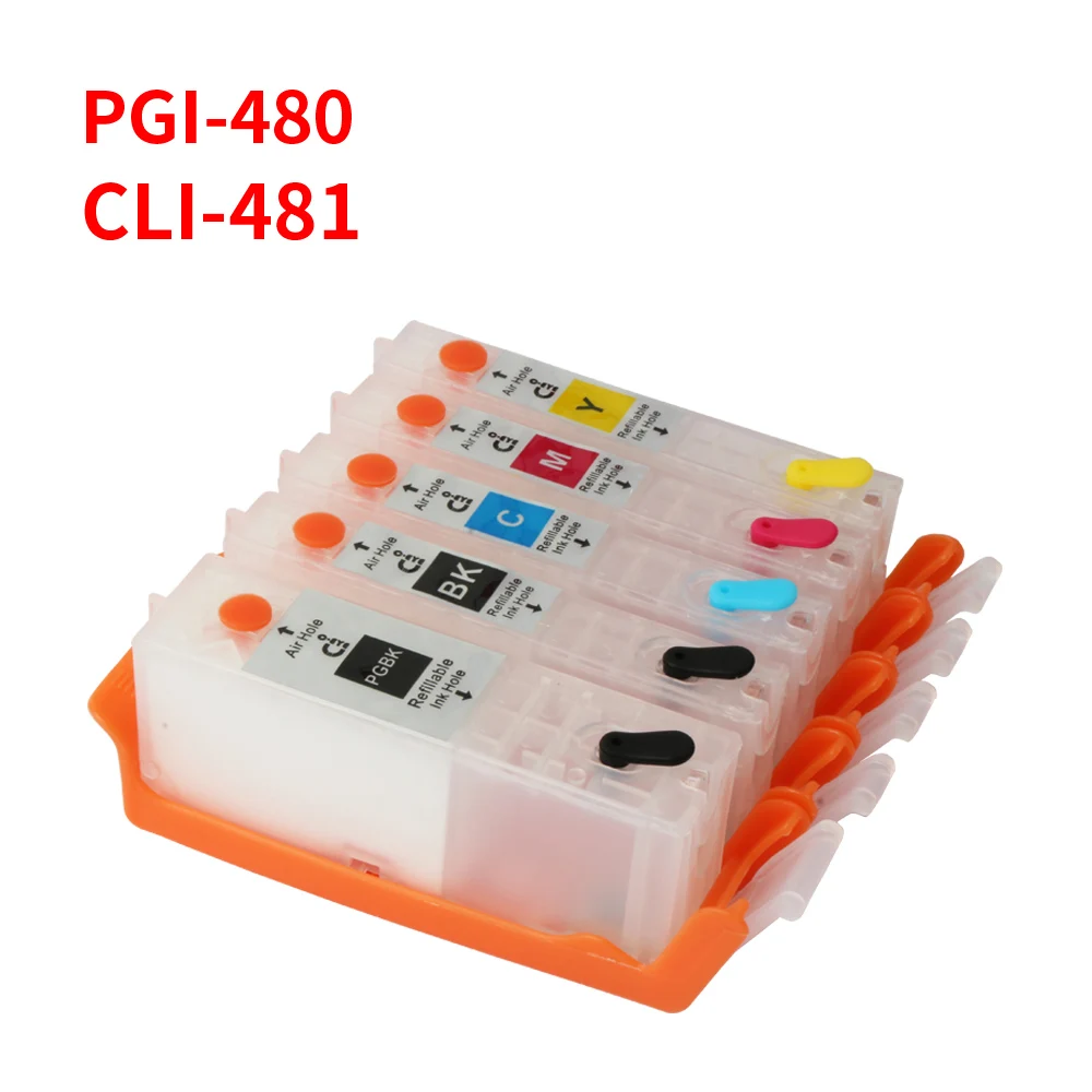 Многоразовый картридж с чернилами для CANON PIXMA TS6140 TS6240 TR7540 TR8540 TS704 TS9540 TS9541C PGI-480 CLI-481