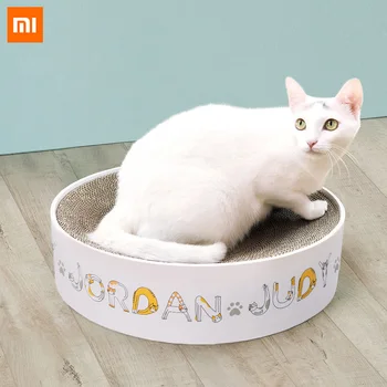

Xiaomi Rounded Cat Scratcher Pets Board Pet Cat Corrugated Paper Scratching Supplies Cat Toy Climbing Frame Scraper Mat For Home