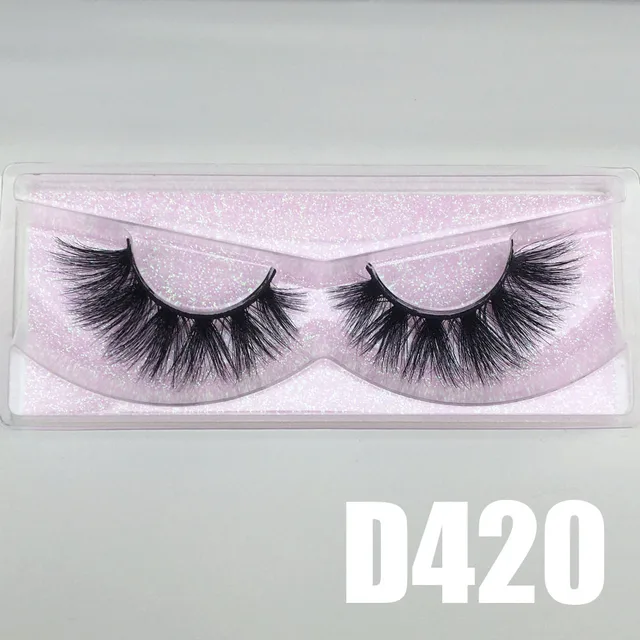 BossGirl Lashes False Eyelashes Natural Long 22mm 20mm 3D 5D Real Mink Handmade Lightweight Comfortable D414 D420