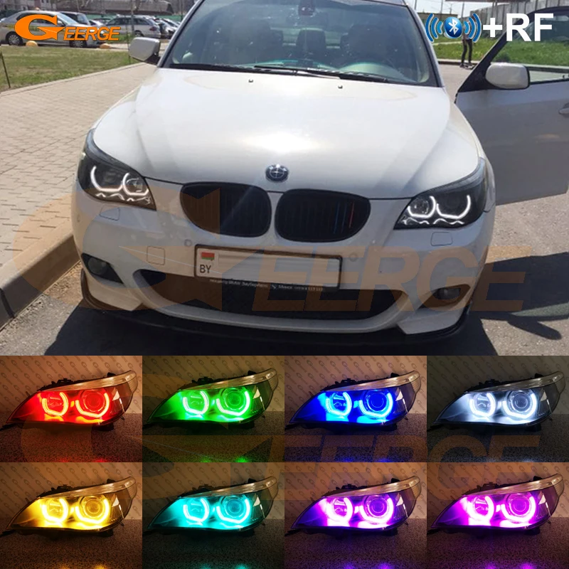 Для BMW E60 E61 520i 525i 530i 540i 545i 550i M5 Pre LCI DTM M4 Style RF remote Bluetooth APP многоцветный RGB комплект