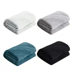 100% хлопковые мягкие удобные 4 цвета тяжелое одеяло Стекло бусины для детей и взрослых тревожность, аутизм избыточное давление Группа 7/15lb