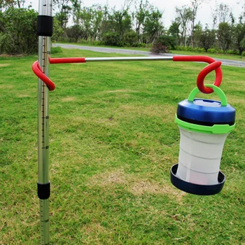 

Stainless Steel Camping Hook Lamp Hanging Pole Hanger Outdoor Camping Equipment Portable BDF99