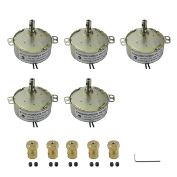 

CHANCS Electric Synchron Motor TYC-50 110V/220V 2.5-3RPM Coupler Connector With 7mm Flexible Coupling Kit for Air Tools 5PCS