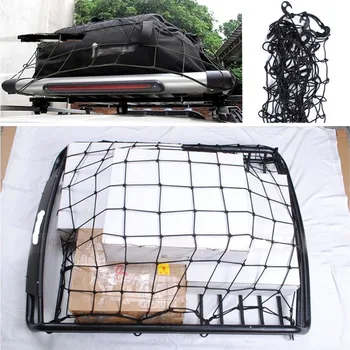 

1Pc Universal Car SUV Truck Trailer Cargo Car Roof Rack Basket Organizer Net Car Roof Bag Multipurpose Elastic Mesh Luggage Rope