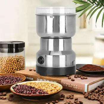 

Electric Coffee Beans Spice Grinder with Stainless Steel Blades for Home Kitchen Cafe Supplies EU 220V coffee grinder mill