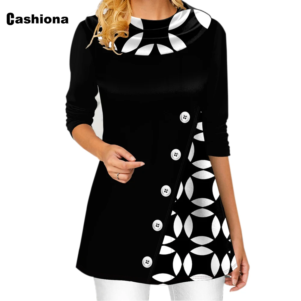 

Plus size 4xl 5xl Women's Top New Patchwork Button T-shirt Loose Ruffle Sleeve Shirt Pullovers 2021 Spring Autumn Women Clothing