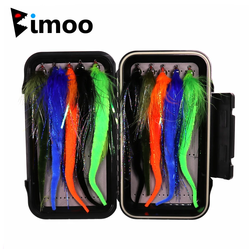 Bimoo 1 коробка = 10 шт. хвосты дракона щука стримеры окунь Мускусная рыболовная