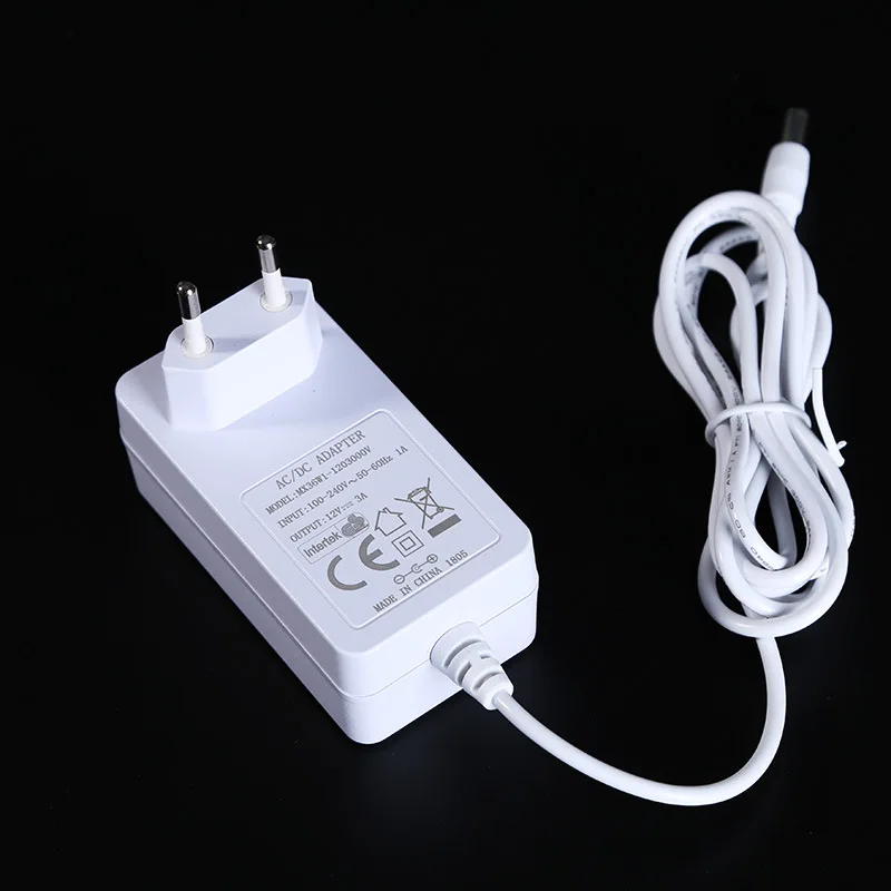 

12V3A European Power Supply Adapter Have ce gs ERP6 Class Energy Efficiency Certification White 36WLED Light Box Power Supply