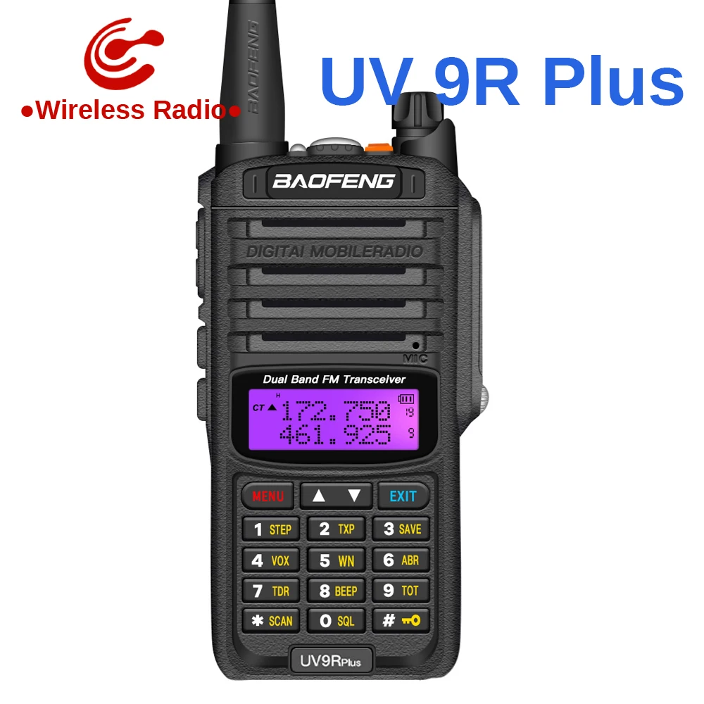Most Popular MePs1 Baofeng UV 9R Plus walkie talkie 10 50km Lange palette 15W 18W two way radio baofeng vhf uhf uv9r plus ham radio CB radio station