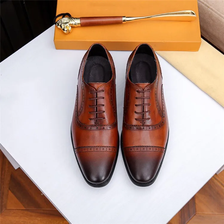 

Tide England Business Leisure Time Office Head Layer Cowhide Chalaza Low Help Tide Shoe