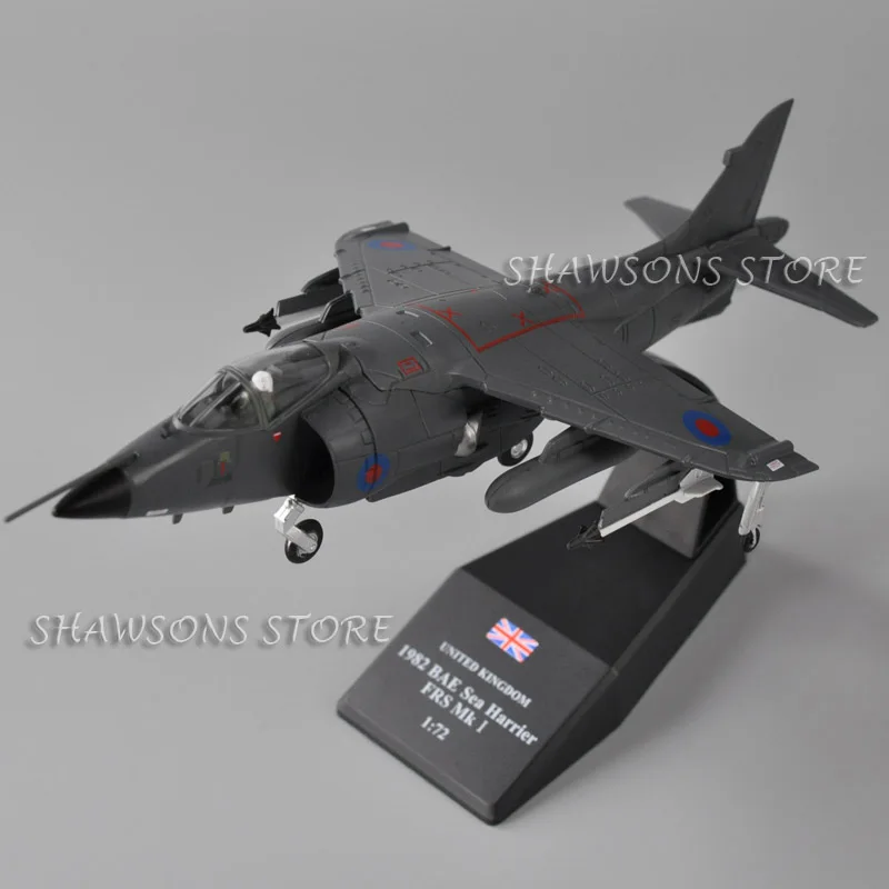 1: 72 Масштаб литья под давлением военная модель игрушки Sea Harrier FRS MK I реактивный истребитель миниатюрный самолет Реплика коллекция