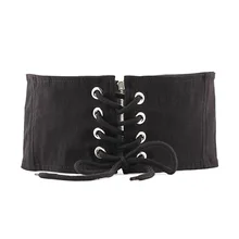 

Wide Elastic Tie Wrap Lace-up Corset Belt For Women Slimming Body Shaper Ladies Vintage Bandage Strap Dress Waistband Accessory
