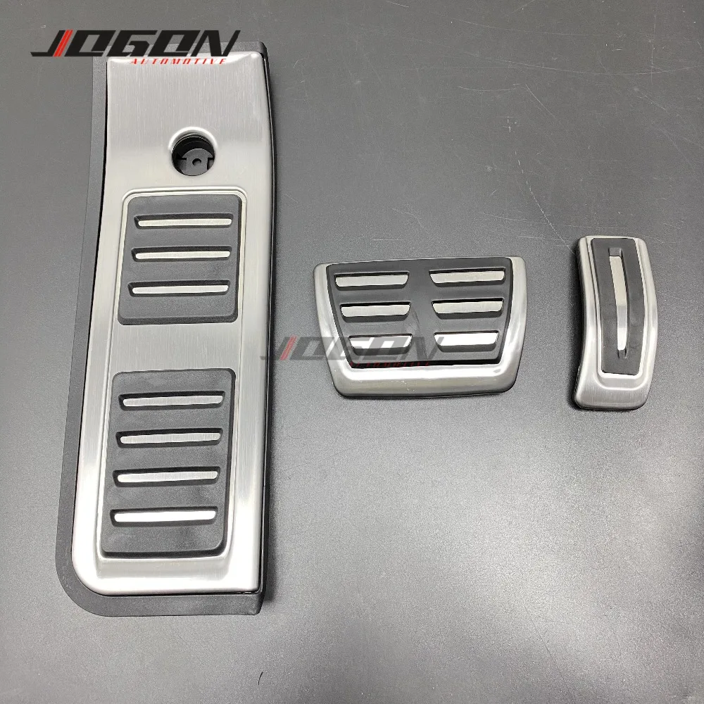 LHD газ топлива Тормозная Подножка педаль Крышка отделка кепки Pad AT для Audi A6 A6L C8 4K