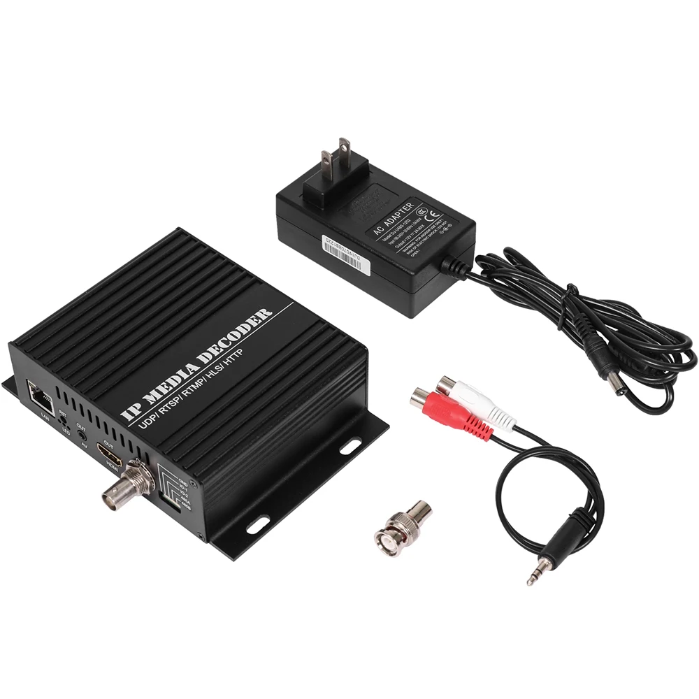 H.265 H.264 UHD 4K IP камера декодер для потокового видео Аудио HDMI + CVBS AV RCA выход с