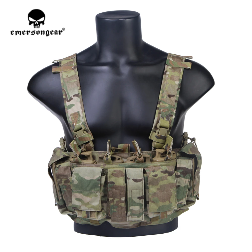 

Emersongear Hunting Chest Rig MF style Tactical Chest Rig UW Gen IV Hunting Vest Harness Split Front Carrier Military Army Gear